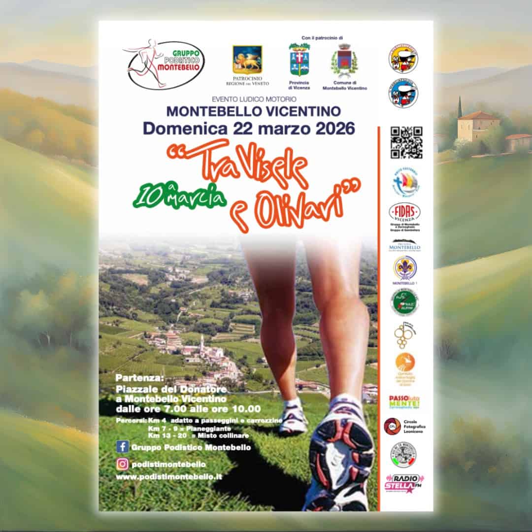 Tra Visele ed Olivari: il gruppo podistico di Montebello ti invita alla decima edizione della marcia il 22 Mrazo 2026