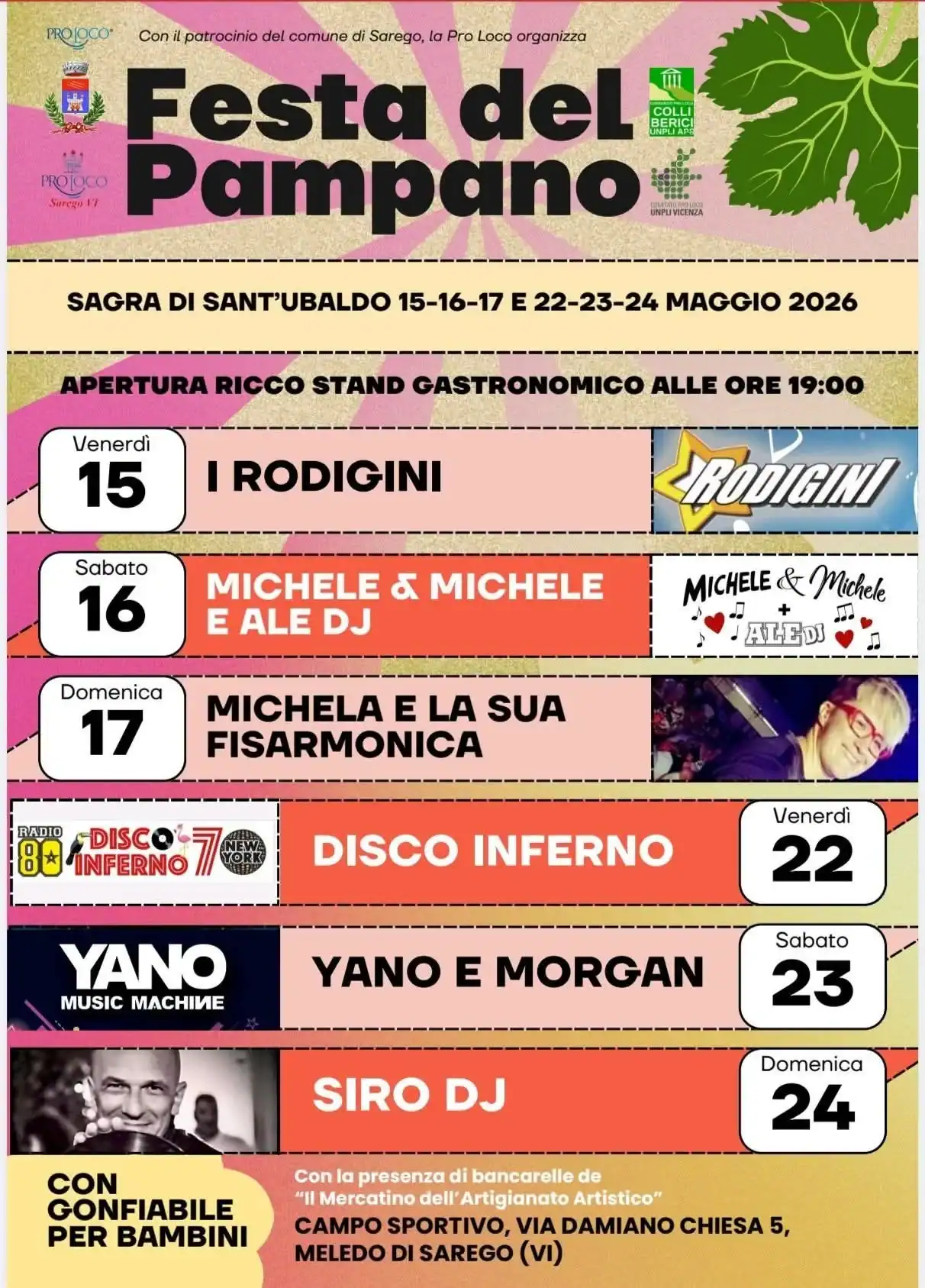 locandina festa del Pampano 2026
