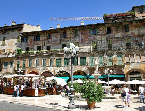 Piazza delle Erbe a Verona