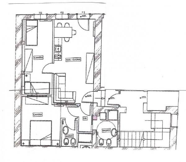 planimetria appartamento moderno Loft L3